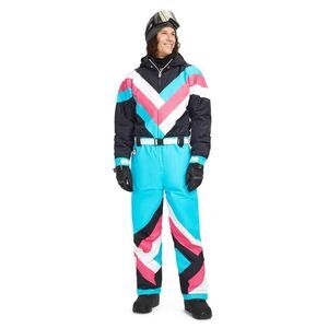 Tipsy Elves Men’s Pastel Pro Ski Suit NEW NWT
